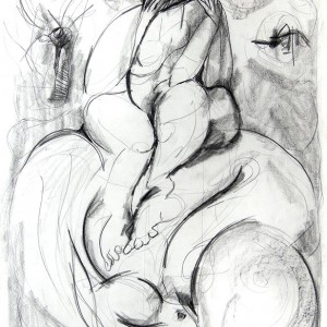 The Dream, conte, 56 x 76 cm