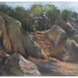 Rocks of Ein Setaf, pastel, 65 x 50 cm