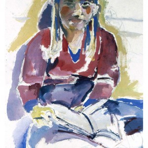 Sue, gouache, 56 x 76 cm