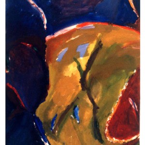 View From Above, gouache, 56 x 76 cm