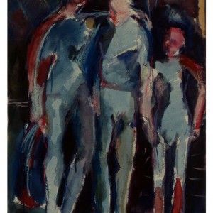 The Family, gouache, 56 x 76 cm