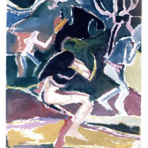 Modern Man 1, gouache, 56 x 76 cm