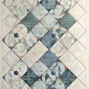 Triangles, Circles, Squares: Sequence of Development, colored pencils, 50 x 70 cm