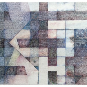 In Time, colored pencils, 50 x 70 cm