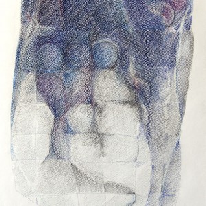 What Might Have Been, colored pencils 47 x 65 cm