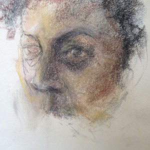 The Poet, pastel, 25 x 30 cm