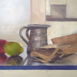 On The Counter, oil, 60 x 50 cm