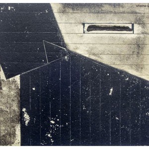 Contact 1, tape and ink, 25 x 30 cm