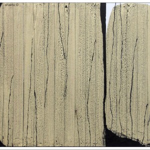 Remnants, tape and ink, 25 x 30 cm