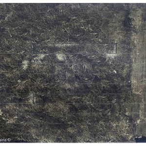 Yes, There It Is, tape and ink, 25 x 30 cm