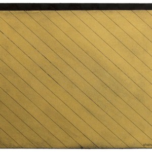 Behind the Wall, tape and ink, 25 x 30 cm